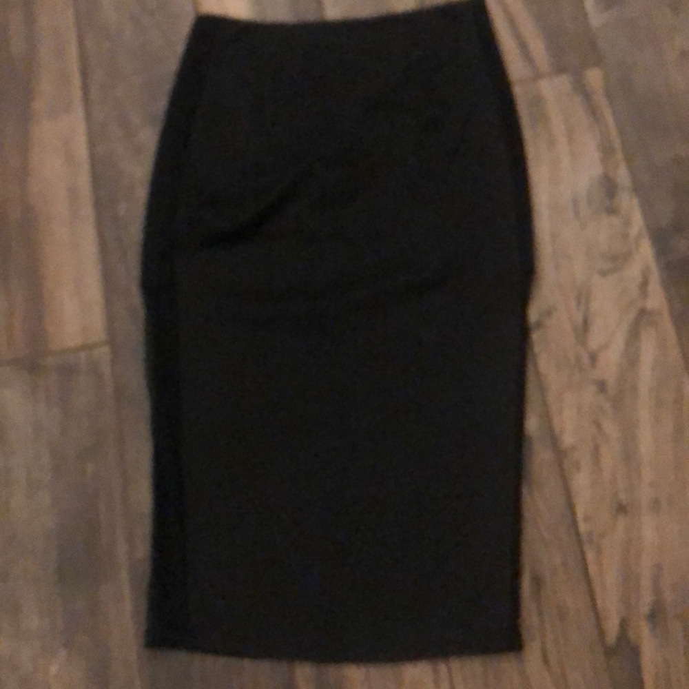Black pencil skirt